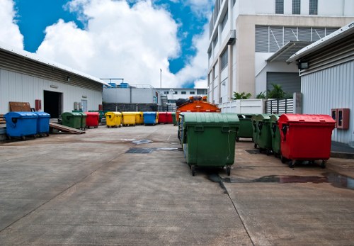 Construction site with builders waste clearance in Lime Garden