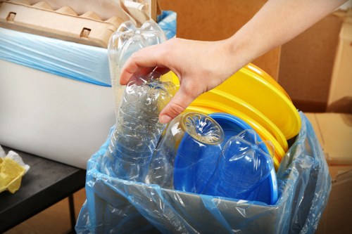 Efficient waste removal process in action